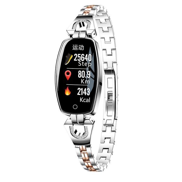 2019 Women Gift Smart Watch Bracelet H8 Mi Band With Heart Rate Blood Pressure Sleep Monitor IP67 Waterproof