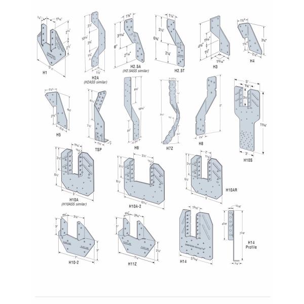 No Extra Mold Costs Truss Tie Construction Wood Structure Fastener Steel Angled Bracket