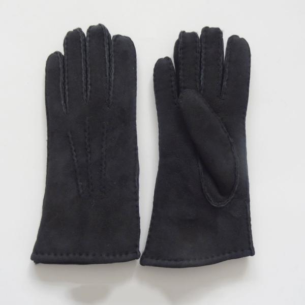 Double Face Leather Winter Gloves Hand Sewn 100% sheepskin gloves