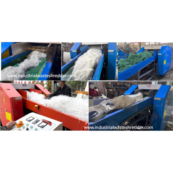 Industrial Waste PP Yarns Monofilament Shredder machine for PET PP HDPE PA Yarns,capacity 300-2000kg Per Hour,Easy Feeding Chemical Yarns Shredder Anti Winding Design,Waste PP Raffia Sacks Shredder