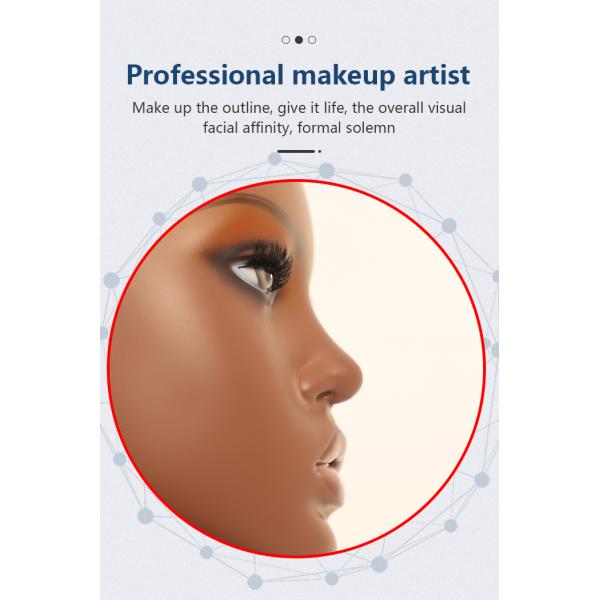 42cm Height Female Mannequin Head With Shoulders Long Lasting