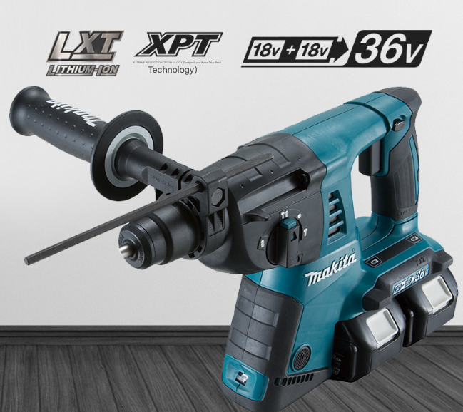 36V Lithium Cordless Rotary Hammer DHR263 SDS Plus 4-Groove 3 Functions Hammer Drill Impact Drill Electric Chisel For Concrete Masonry
