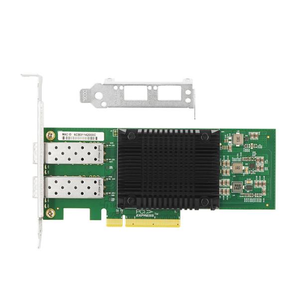 Mucse N10G Dual Port SFP + Adaptador de red de fibra 10 Gigabit Tarjeta NIC 9.5W