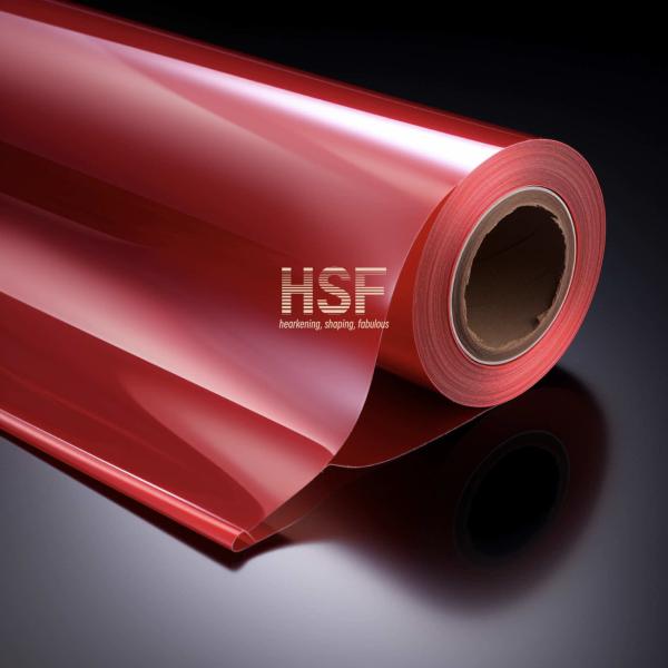 Прозрачная красная пленочная пленка с флуоросиликоновым покрытием 30um