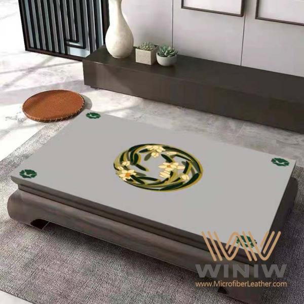 Soft Polyester Microfiber Faux Leather Fabric For Mouse/ Keyboard Pad