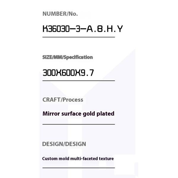 30x60cm Mirror Surface Ceramic Wall Tile for Living Room