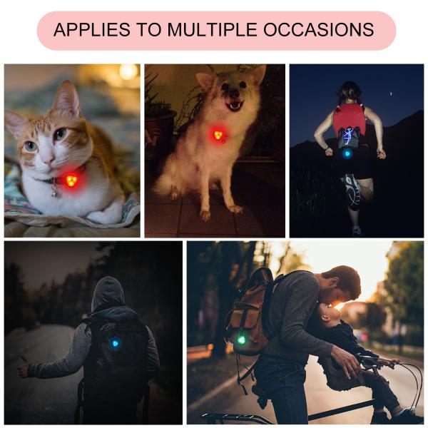 Waterproof Silicon Night Time Dog Collars Batteries Included Long Lasting Ultra Bright