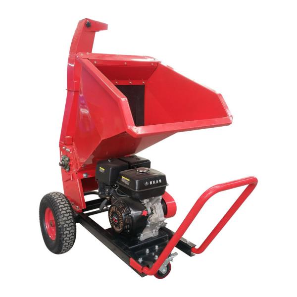 Rustproof ATV Gas Powered Chipper Shredders 7.5HP Drum Garden Shredder 1.5L/ H