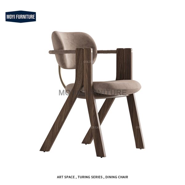 Traditional French Style Velvet Upholstered Backrest Dining Room Chairs Luxury Solid Wood Restaurant Wedding Chair for Hotel