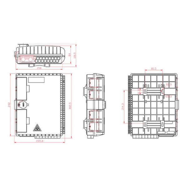 16 Волокна Внешнее оптоволоконное распределительное устройство
