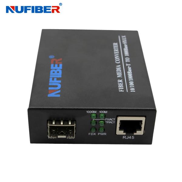 Gigabit SFP Slot Optic Media Converter 10/100/1000M SFP to UTP Ethernet Converter 5V1A