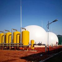 Réservoir de biogaz à double membrane au-dessus du sol Sphérique 20-20000m3 Capacité