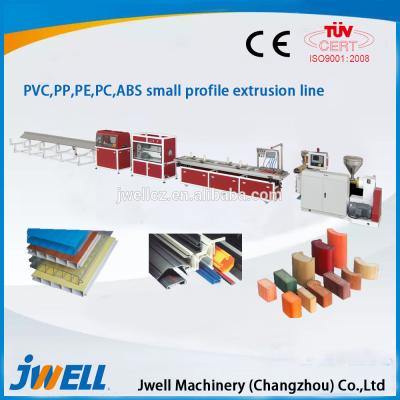 PVC de Jwell, pp, PE, PC, petite ligne d'extrusion de profil d'ABS