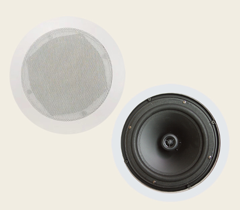 20w 100V Ceiling Mounted Surround Speakers ABS 5 Inch Coaxial Loudspeaker