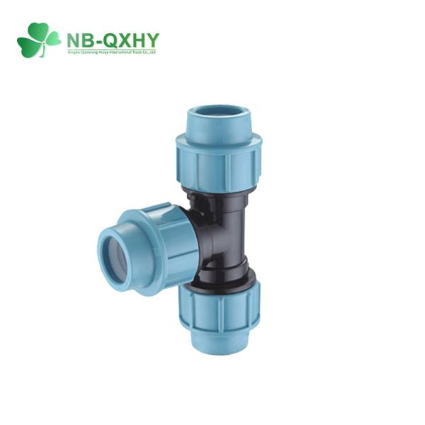 Tubo de alta pressão Pn16 PP ajustável Tee igual Reduzindo Tee Feminino Tee 1 peça Min.Order