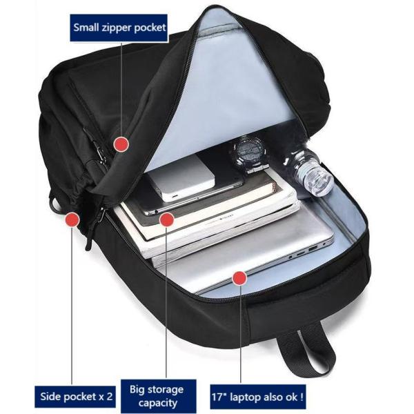 Durable Travel Carry On Backpack Laptop Business Daypack   20-25 Litres