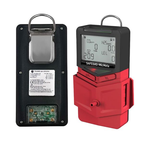 Compact MicMeta Multi Gas Detector with ID-Password Protection for Confined-Space Entry Inspection