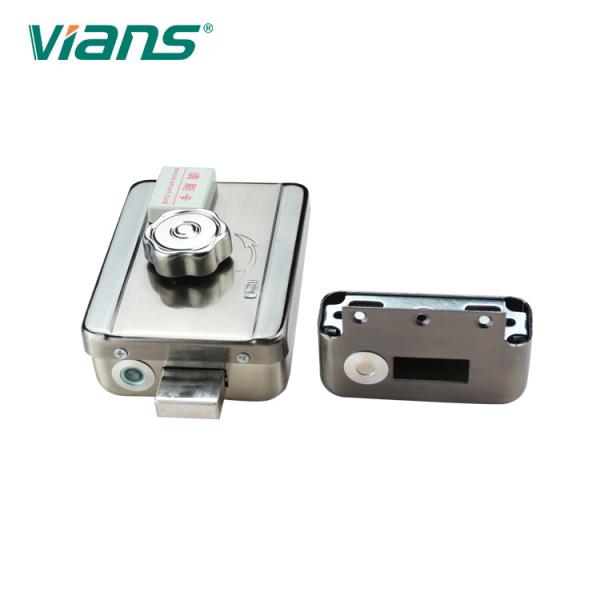 Intelligent Electric Rim Lock Fail Secure Single / Double Cylinder CE FCC Approval