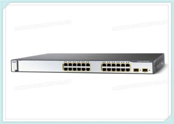 Ethernet PoE de la couche de commutateur du catalyseur WS-C3750X-24P-S de Cisco base d'IP 3 - 24 x 10/100/1000 -