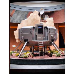 Silicon Genesis Cyber Steed -  Horse Sculpture& Electronic Element Saddle  Art for Avant-Garde Retail & Architectural Spaces