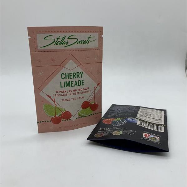 12C Stand Up Zipper Pouch MOQ500 Mylar Food Grade ziplockk Bags