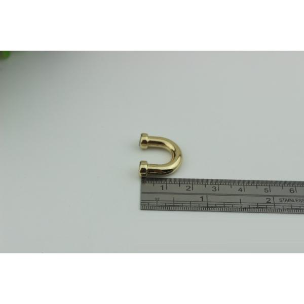 Multi-size 9 mm / 13 mm gunmetal color zinc alloy metal bag fitting arch bridge for leather straps