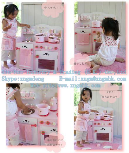 Wooden kitchen toys, wooden simulation kitchen, wooden package Kitchen Toys