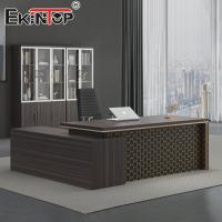 Durable L Shape Office Desk Moisture Proof Executive Office Furniture