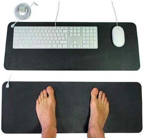 Dropshipping Grounding Mouse Pad Black 25x68cm SBR Blue Sponge Anti-static Soft and Comfortable