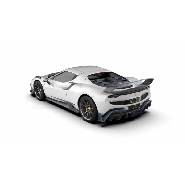 296GTB Ferrari Kit Car Body 2021 Dry Carbon Fiber Front Lip Car Front Bumper Diffuser