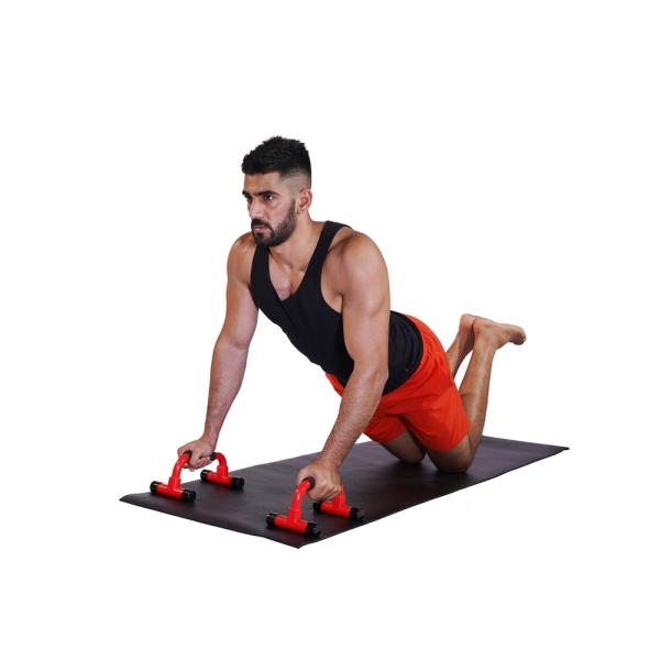 Home Workout Equipment Push-Up Bar with Soft Foam Grip and Non-Slip Feet for Standard Handle Sit-Up Push-Ups