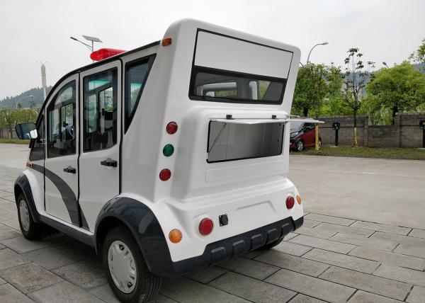 4kw AC Motor Electric Patrol Car / Electric Pickup Cart With Top Alarm Lamp Mini Dimensions