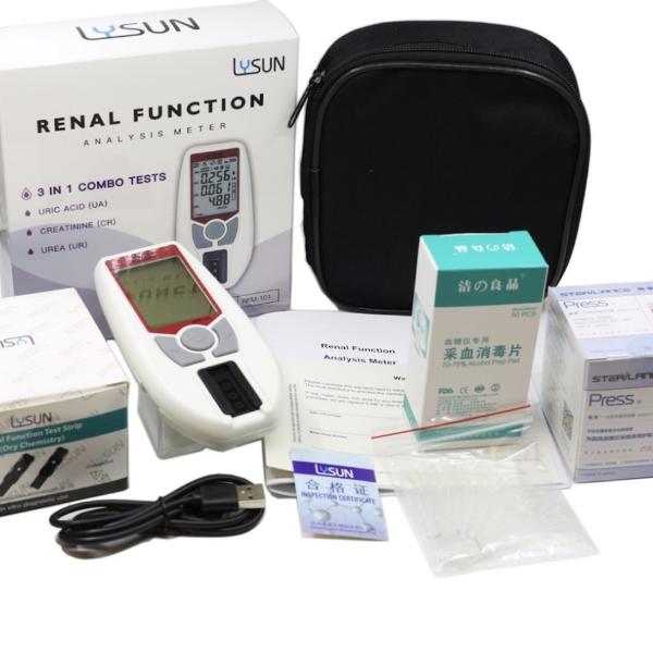 Метр теста мочевой кислоты Лысун РФМ-101 перезаряжаемые с возможностью подключения Блуэтоотх