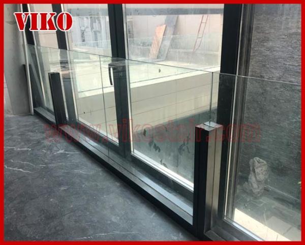 Glass Spigot For Glass Railing VH101SB Tempered glass Railing GlassSpigot 304 stainless steel UChannel Cap Handrail Clea