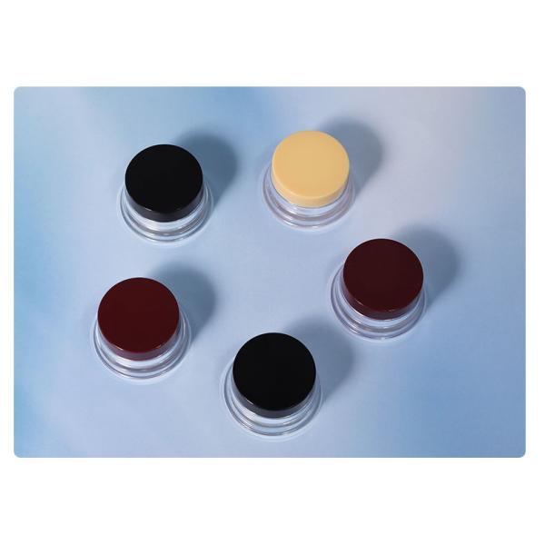 PS Matériau de base 10g Mini taille de voyage Plastic crème cosmétique pot jar avec couvercle coloré pour les yeux et le visage Jar Collier Matériau PS