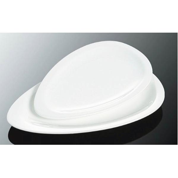 Best selling product hotel&restaurant white unique shape ceramic dinner plates for wedding