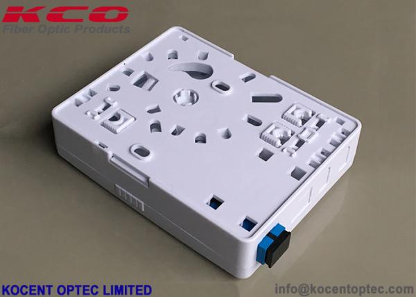 2 Port 2 Core Fiber Optical Termination Box FTTH Indoor Face Plate Socket SC/UPC