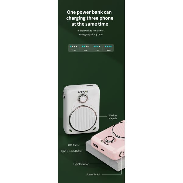 LED Display Portable Wireless Power Bank 10000mAh for Multi Device