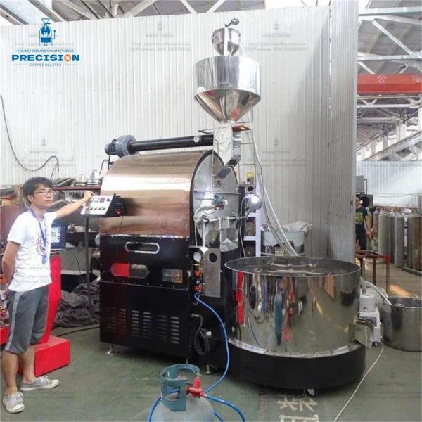 Коммерческая кофейная обжарка 120 кг барабан из нержавеющей стали 0-300°C регулируемая