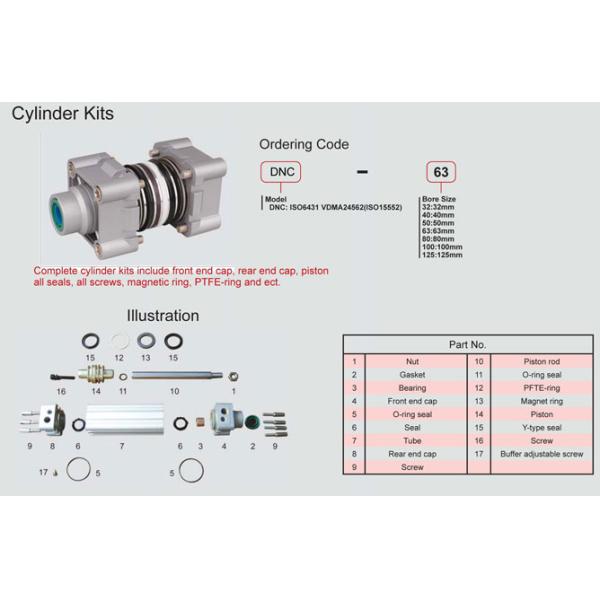 DNC, SI Pneumatic Air Cylinders Kits with 40mm Bore
