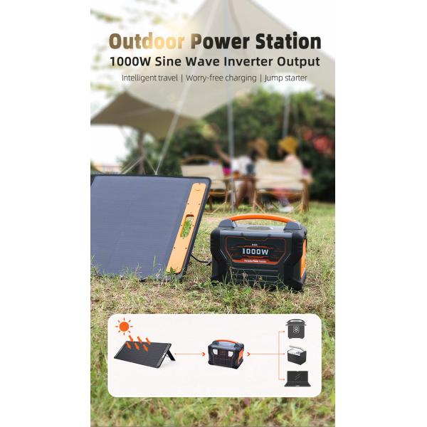 1000w перезаряжаемые портативная станция солнечной энергии электростанции 270000Mah MPPT Lifepo4