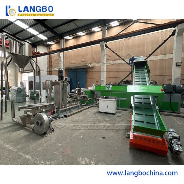 PC Pet PP PE Plastic Waste Recycling Granulating Production Line