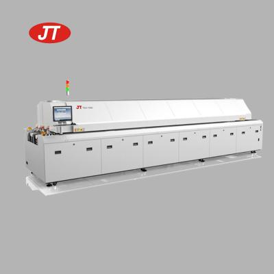 Lead-free JT Reflow Oven Machine JTR-1000 Reflow Soldering 10 Zone Production Machine