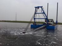 Navio de dragagem de capacidade média de 12 polegadas e 200 m3/h para equipamento de dragagem/mineração de areia fluvial