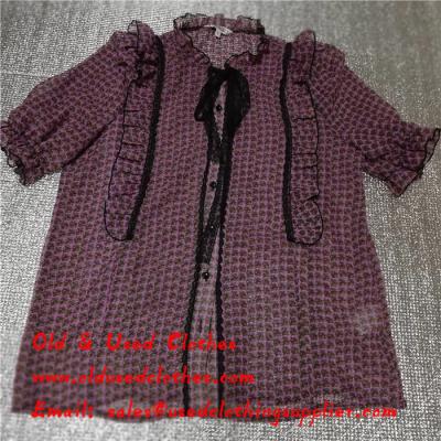Winter Pu Black Motorcycle Ladies Used Clothing Second Hand Garment