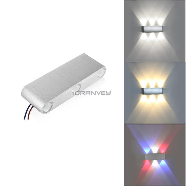 6W Cuboid Indoor LED Wall Light 180x60x30mm Shine Up And Down