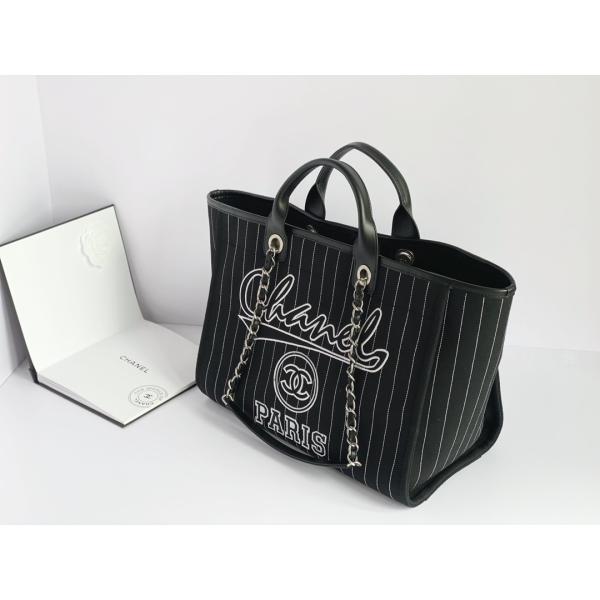 Большое заклеймленное изготовленное на заказ кладет сумку Metalblack Chanel 2,55 телячьей кожи хлопка и белизну в мешки