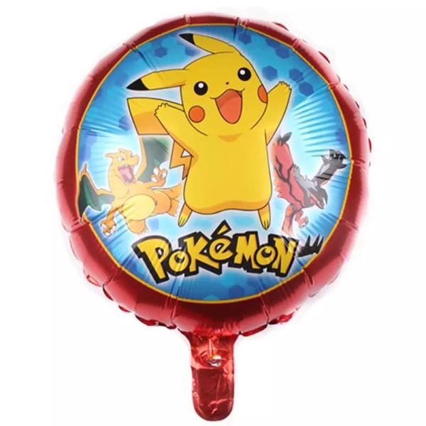 decoração quente do partido de 18 balões do hélio da folha de Pika-chu do balão de Puxão-segunda-feira do personagem de banda desenhada do monstro do bolso de puxão-segunda-feira da polegada