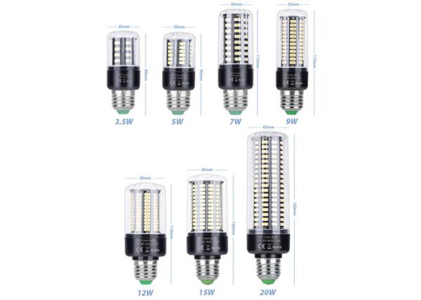 20W 5736 SMD E14 LED Corn Cob Light White Equivalent AC85-265V