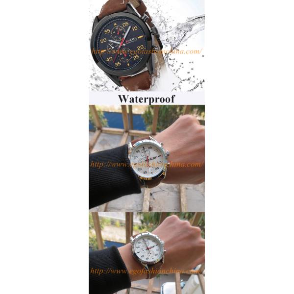Brown Leather Watch Vintage Watches Man Business Watch Quartz Analog Watch Sports Watches